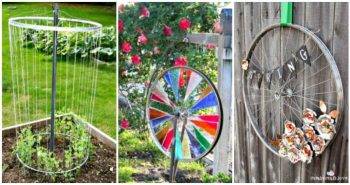 10 Amazing DIY Repurposed Bicycle Wheel Ideas, DIY Projects, DIY Home Decor Ideas, DIY Crafts - DIY Craft Ideas