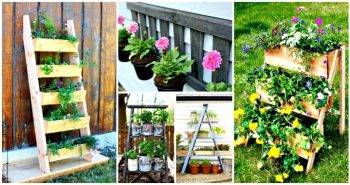 15 DIY Ladder Planter Plans - DIY Planter Ideas - DIY Garden Projects - DIY Crafts - DIY Projects
