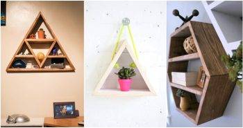 16 Elegant DIY Triangle Shelf Ideas