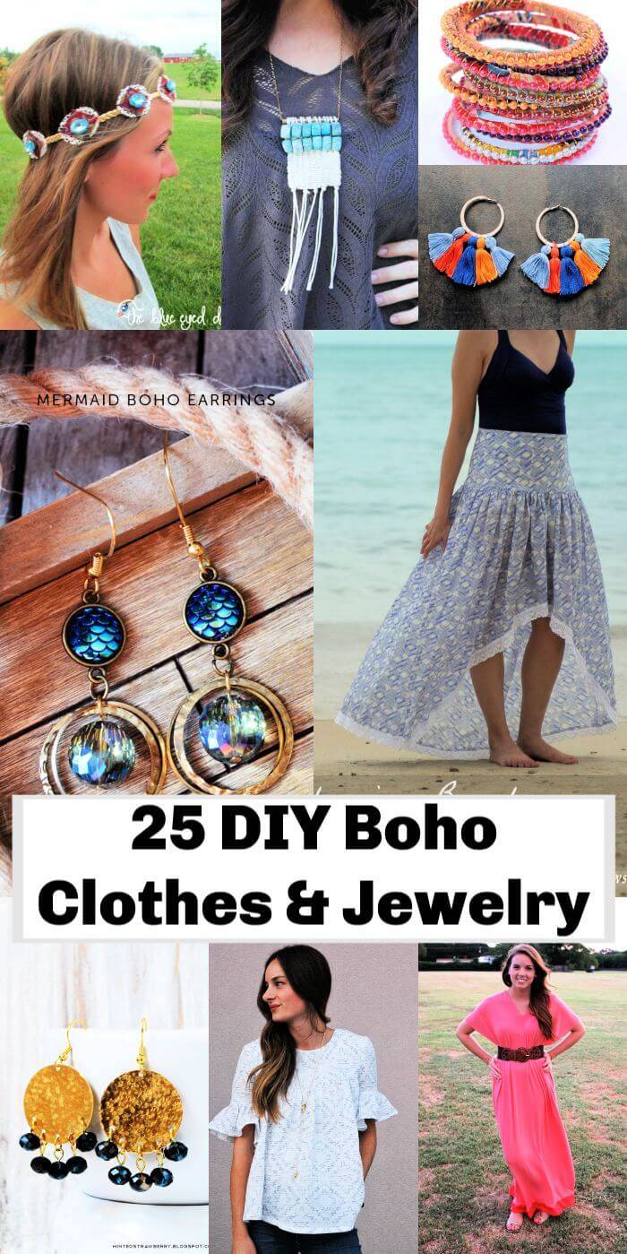 25 Best DIY Boho Clothes and Jewelry Projects
