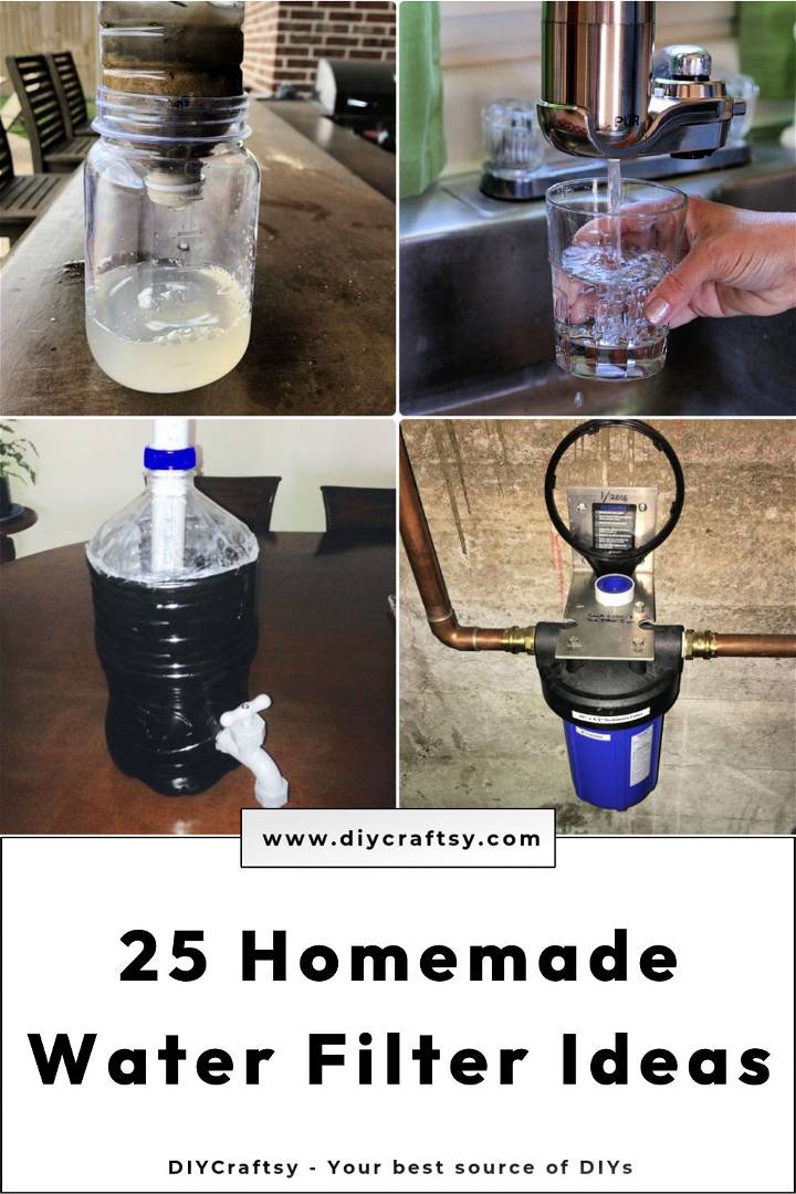 25 homemade water filter ideas