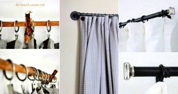 30 Cheap DIY Curtain Rods And Hooks