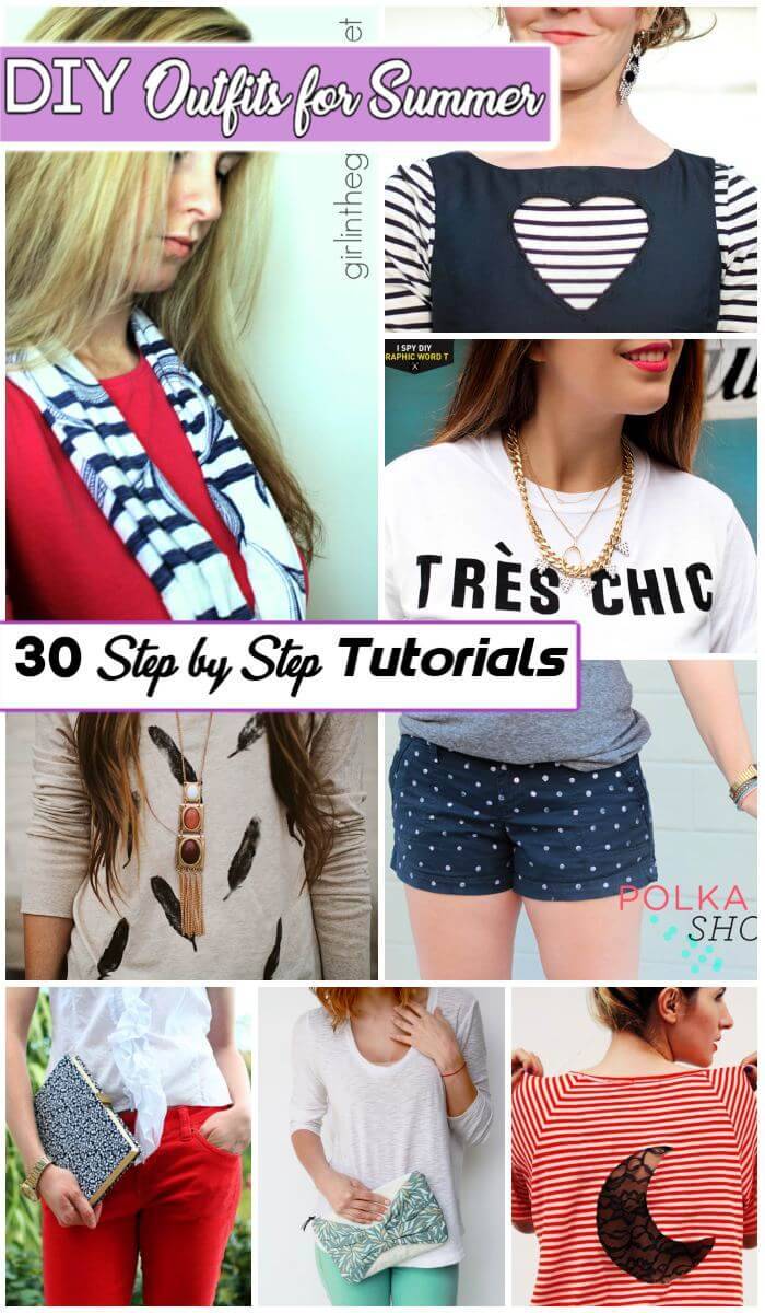 30 Lovely DIY Outfits for Summer, DIY Outfit Ideas for Summer, DIY Outfit Ideas, DIY Fashion Crafts, DIY Crafts