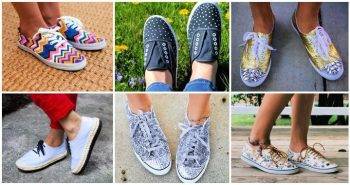 31 Easy DIY Sneakers Makeover Ideas – DIY Fashion diy shoes paint diy galaxy shoes diy glitter shoes diy boots makeover 1