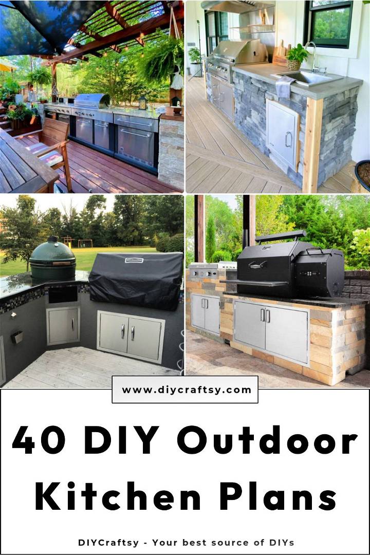 40 free DIY outdoor kitchen plans and ideas on a low budget