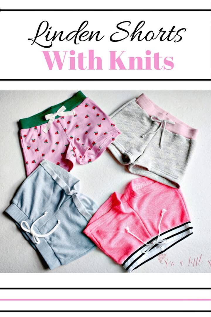 Adorable and Cute DIY Linden Shorts With Knit