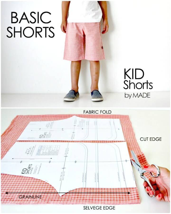 Adorable DIY Basic Kid Shorts