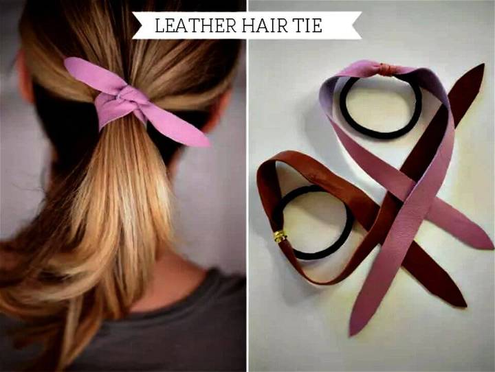 How to Make Leather Hair Tie - DIY 