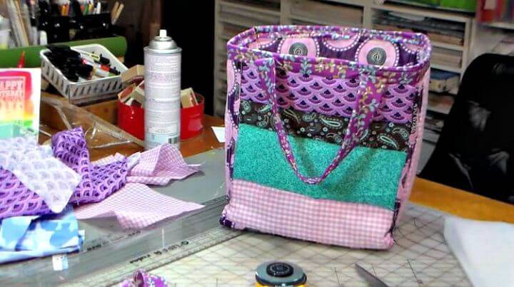 Homemade Quilted Lunch Bag