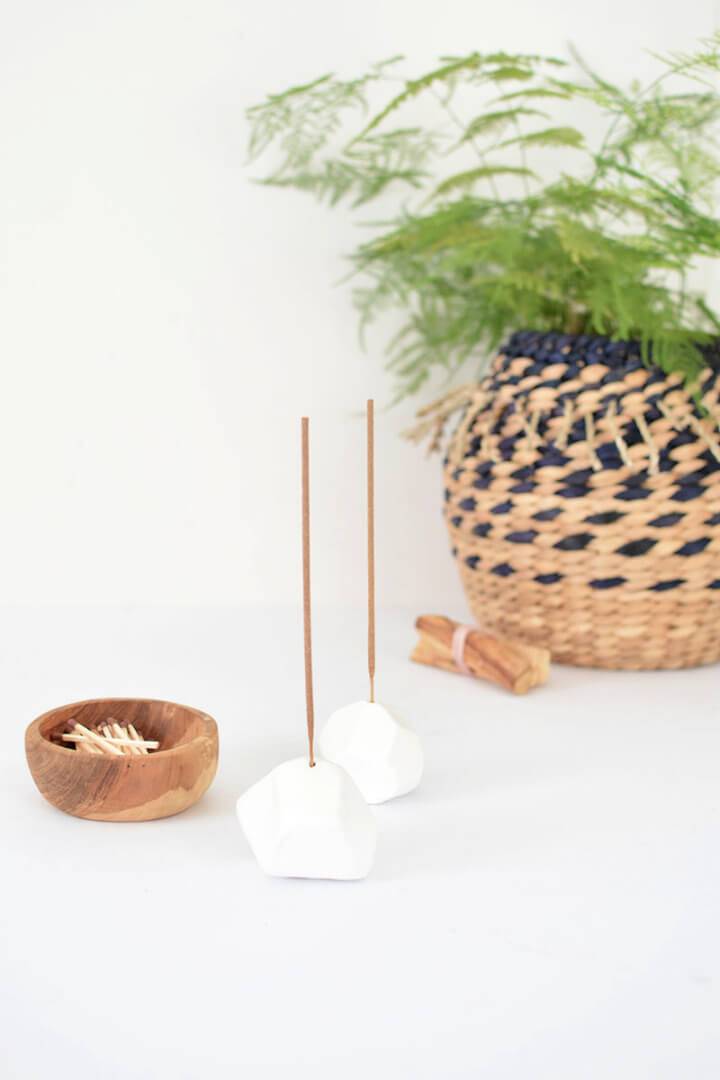 Homemade Air Dry Clay Incense Holder