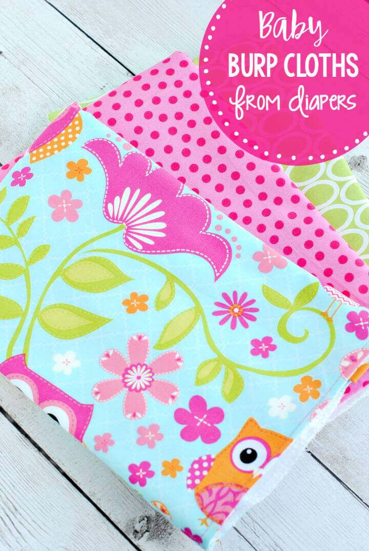 Baby Burp Cloths from Diapers