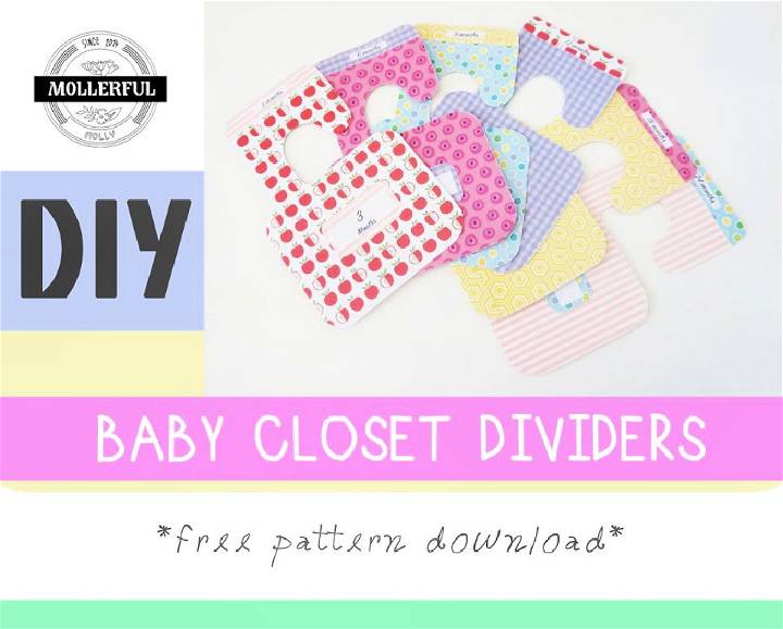 Baby Closet Dividers Tutorial