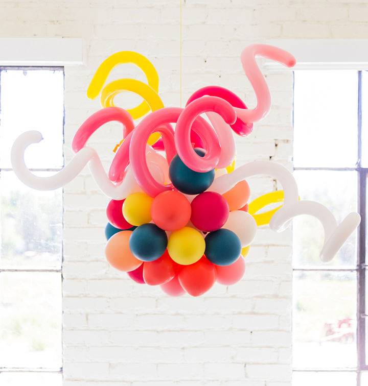 DIY Balloon Chandelier for Party Decoration