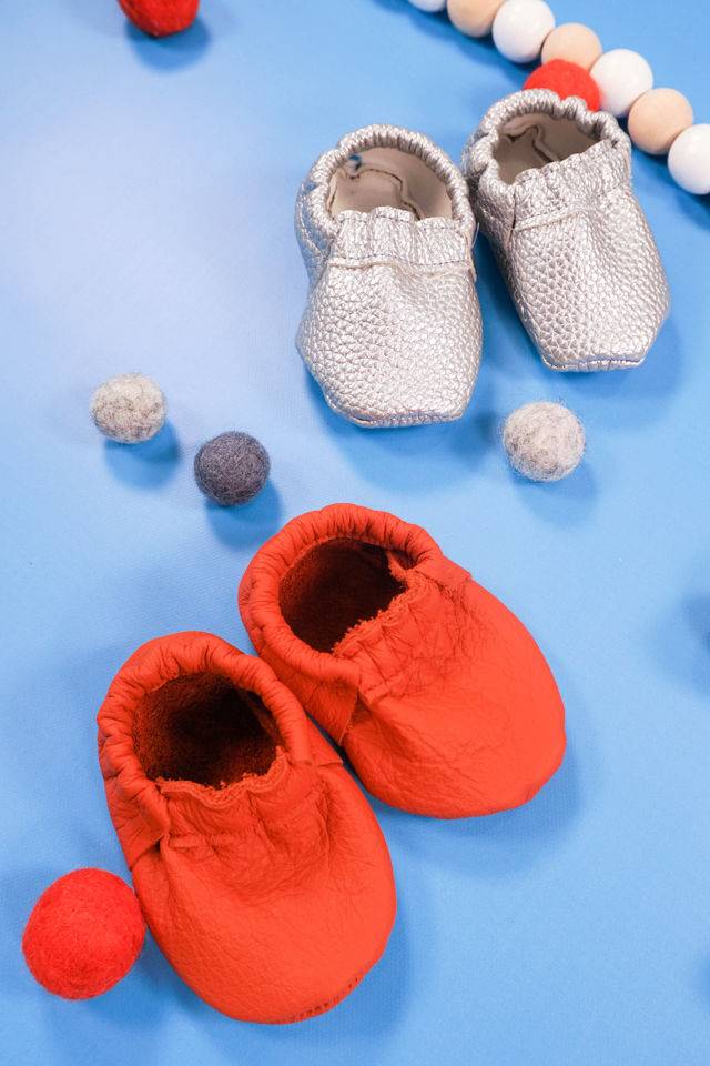 Beautiful DIY Leather Baby Shoes