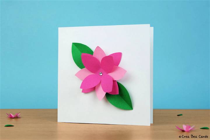 Handmade Flower Card for Mothers Day