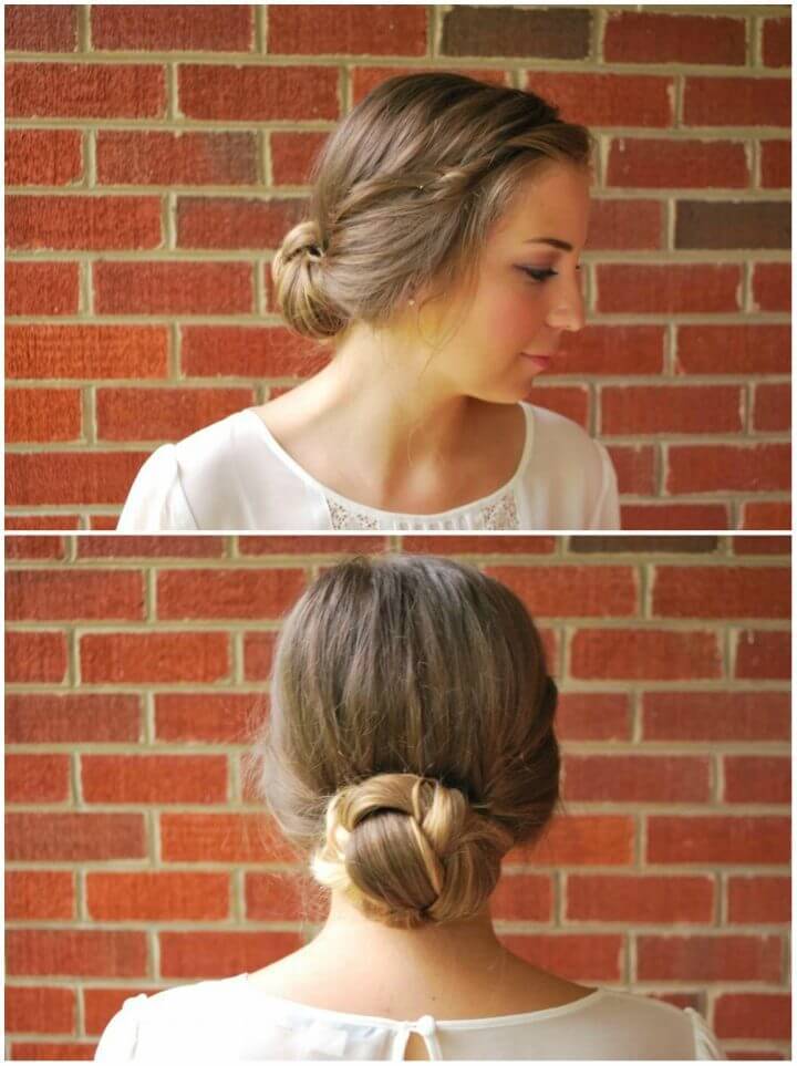 Braided Gibson Tuck 5 Minute Updo