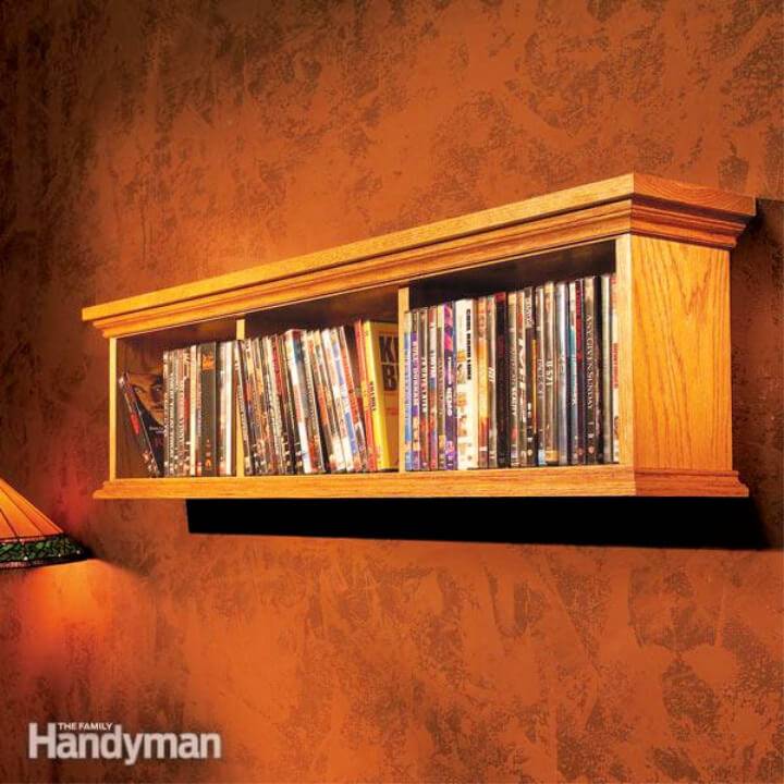 DIY Wall Cabinet for DVD Storage