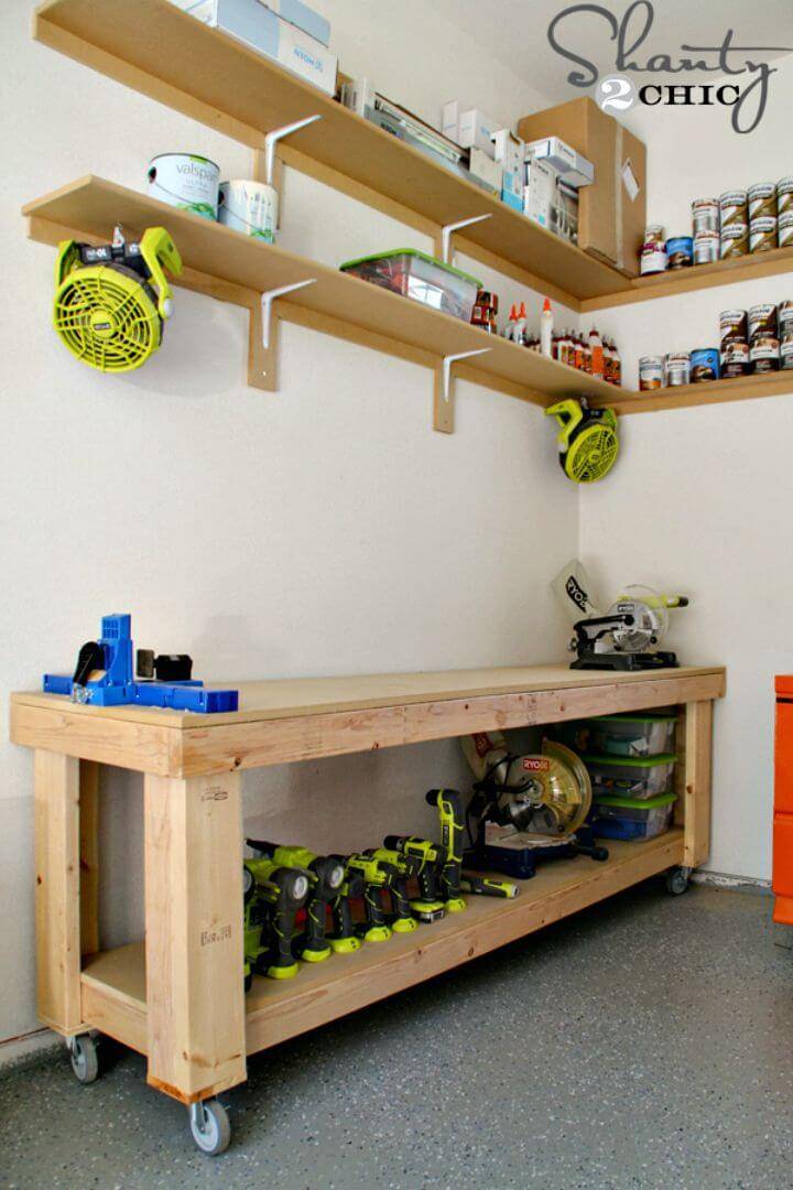 Build Your Own Garage Workbench - DIY