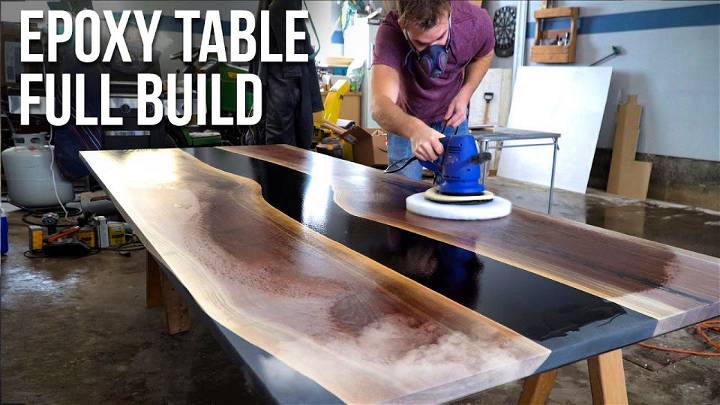 Building a Huge Epoxy River Dining Table