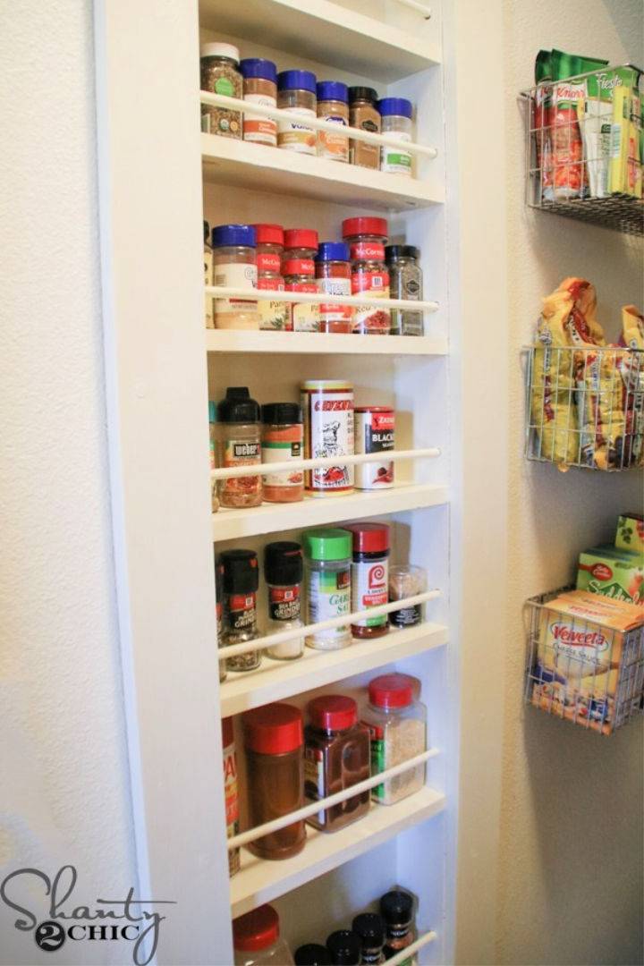 Built in Spice Rack Using Plywood