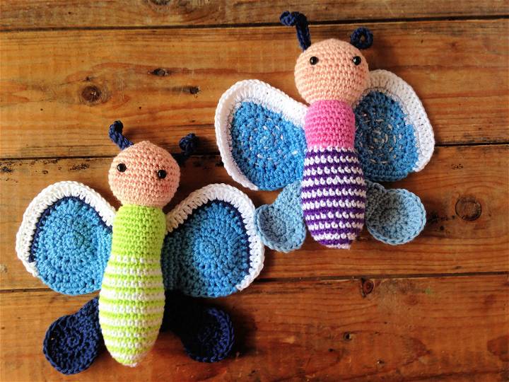 Free Crochet Pattern for Butterfly Amigurumi