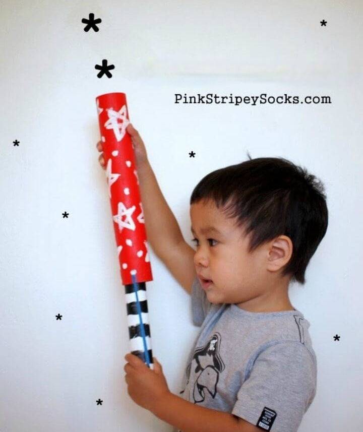 Cardboard Roll Rocket Launcher Toy