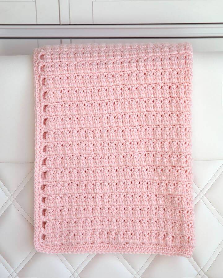New Crochet Cozy Clusters Baby Blanket Pattern