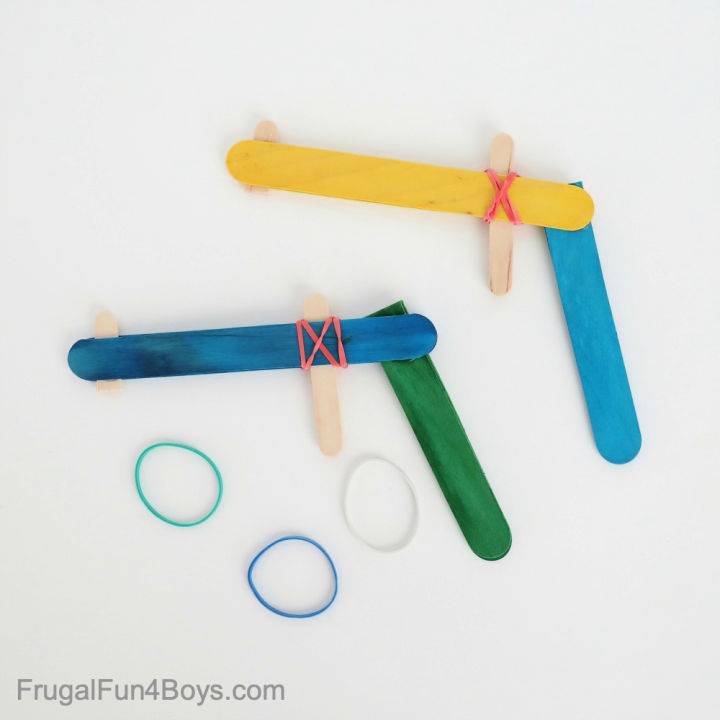 DIY Craft Stick Rubber Band Gun