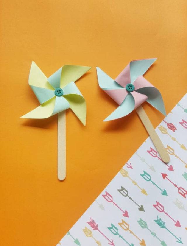 Make Paper Pinwheels With Kids