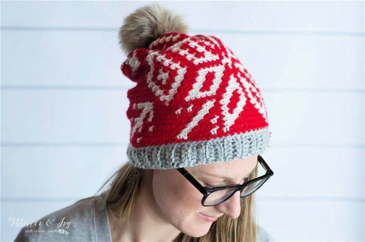 Tapestry Crochet Chinook Toque - Free Pattern