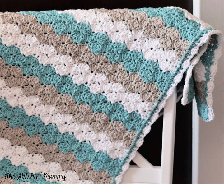 Crochet Shell Stitch Baby Blanket Pattern
