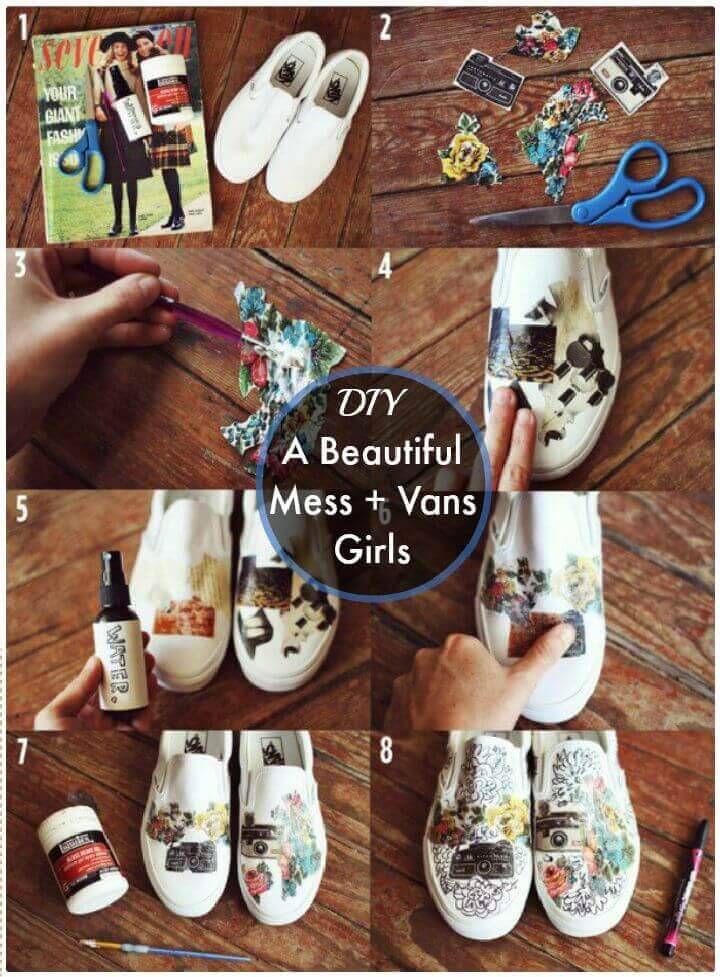 DIY A Beautiful Mess + Vans Girls