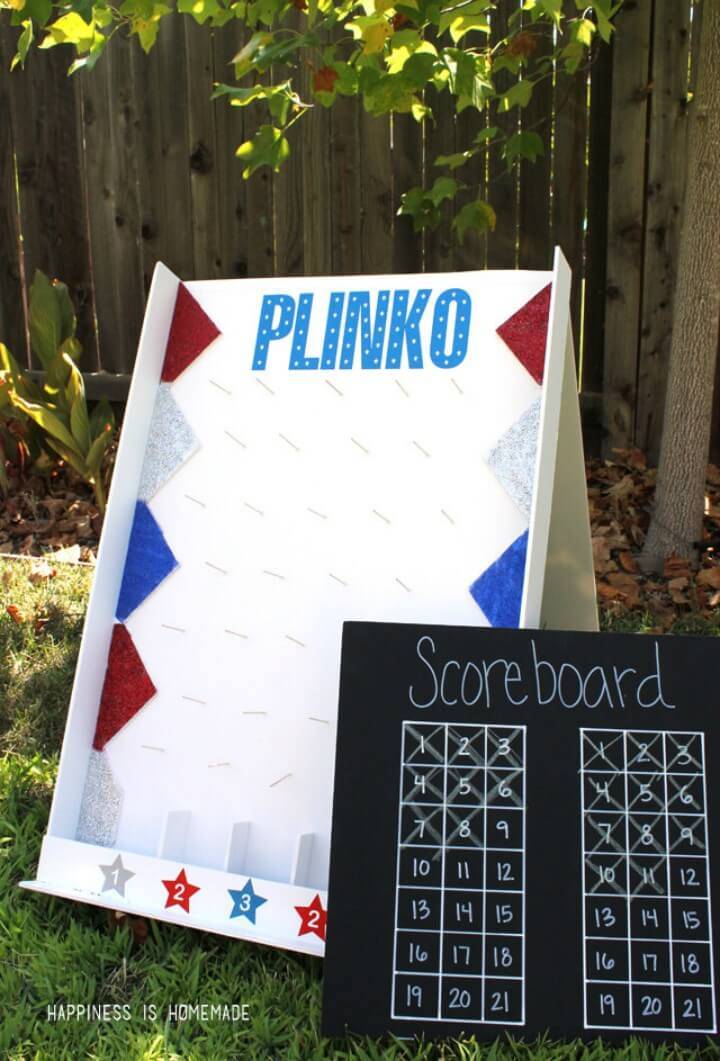 DIY Backyard Plinko Party Game