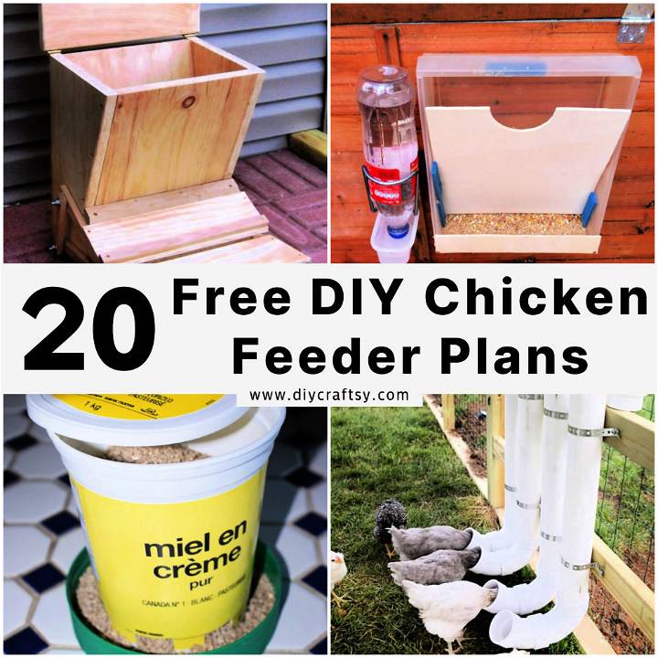 DIY chicken feeder plans