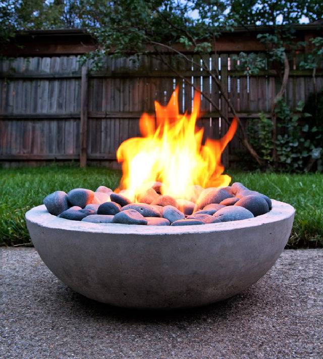 DIY Concrete Fire Pit From Scratch