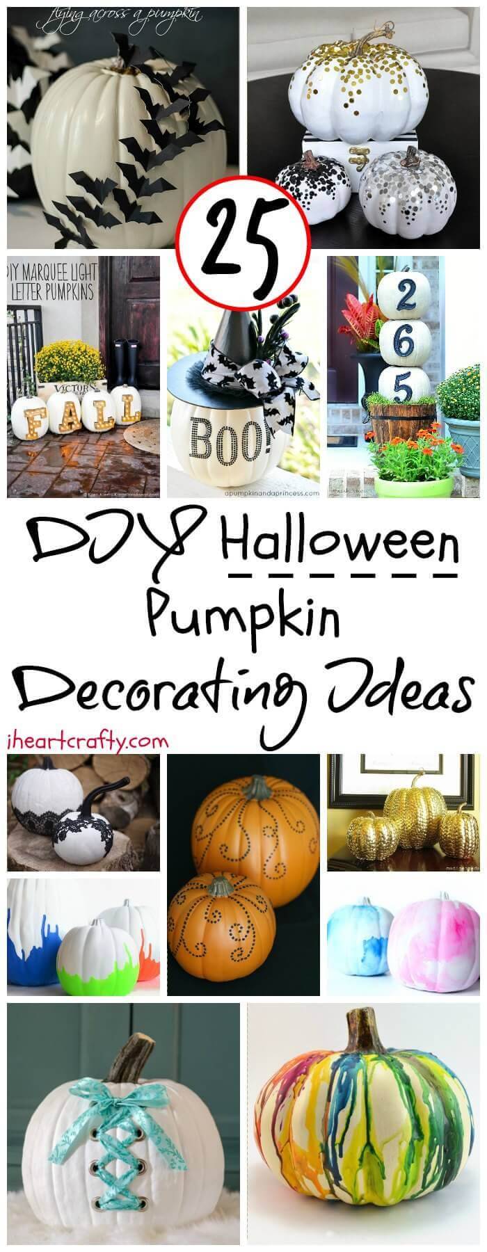 DIY Halloween Pumpkin Decorating Ideas - DIY Fall Decor - DIY Halloween Projects