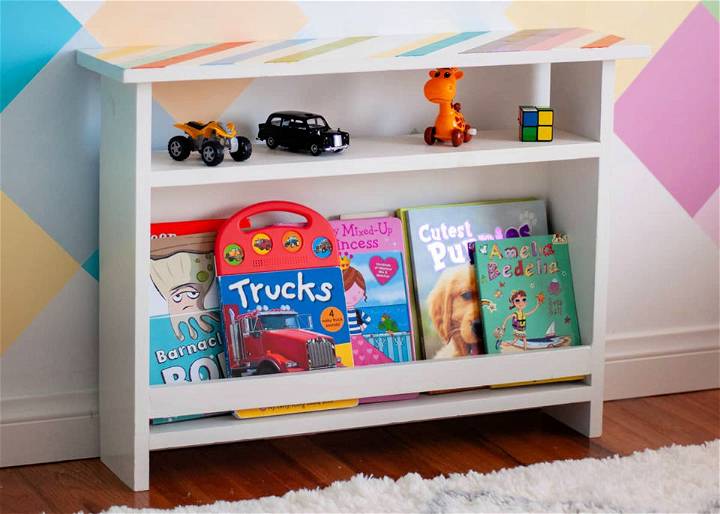 DIY Kids Bedside Table With Book Storage