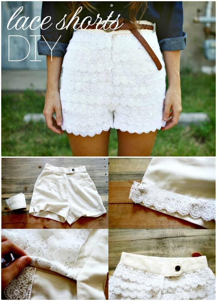 DIY Lace Shorts - Urban Outfitters Inspired