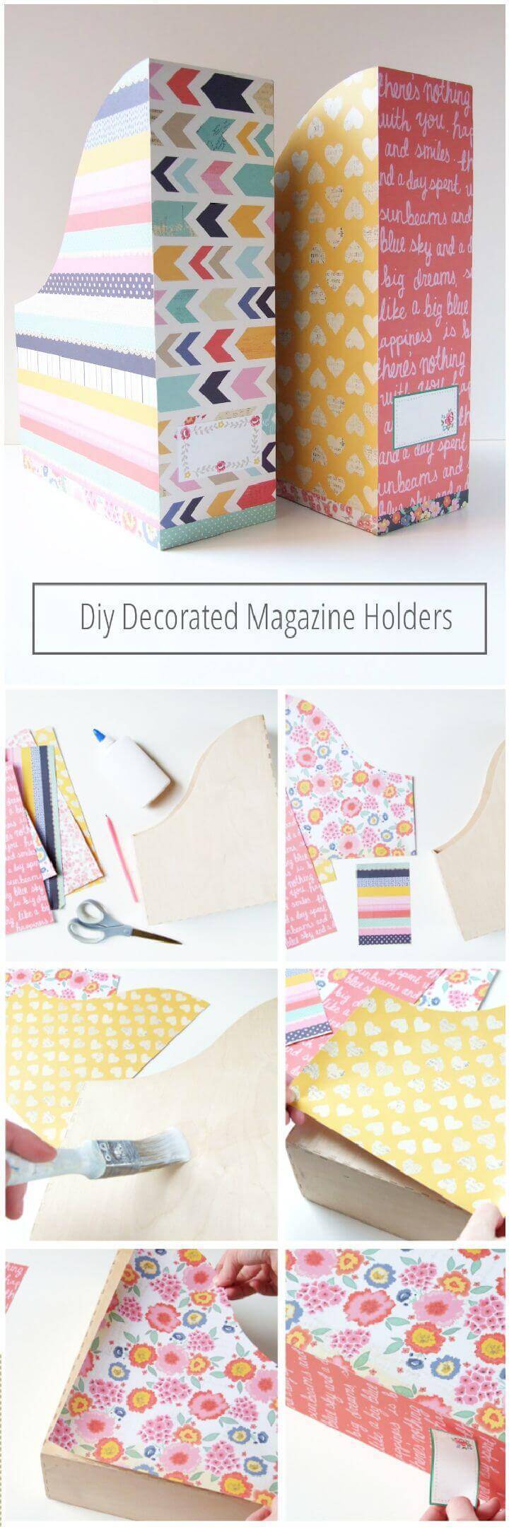 DIY Magazine Dacorated Holder