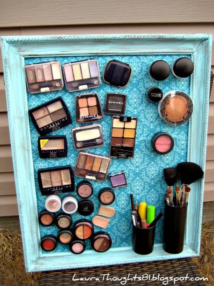 Homemade Make-up Magnet Board