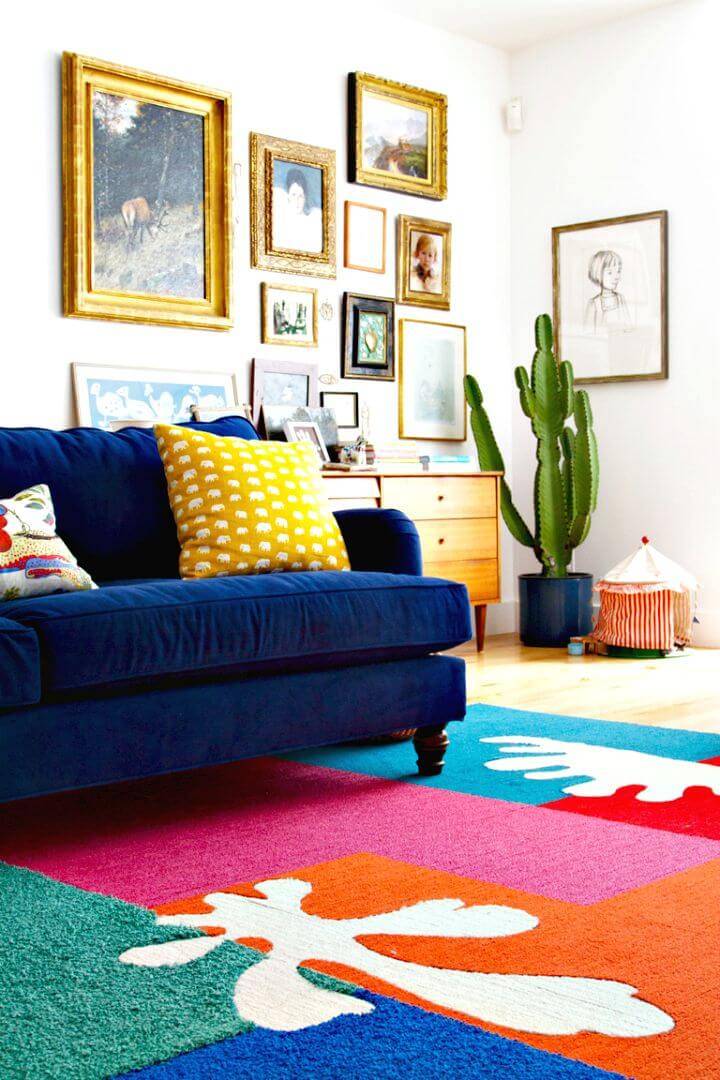 DIY Matisse-Inspired Cut Out Rug