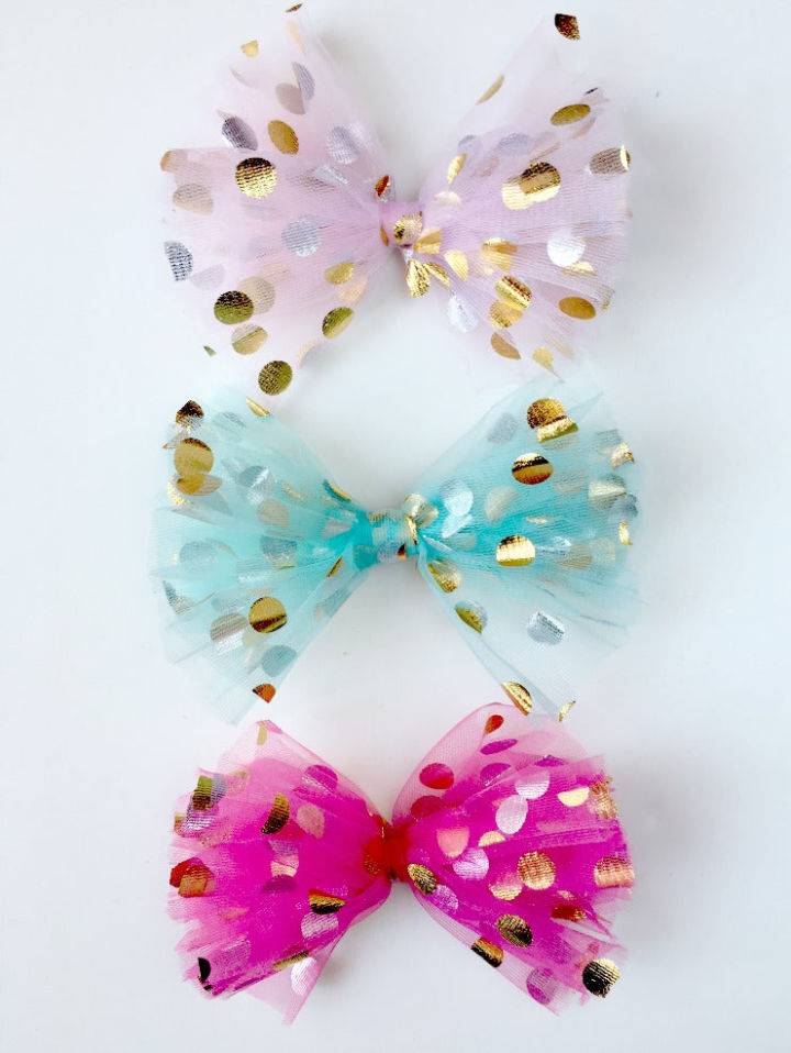 No Sew DIY Tulle Bow