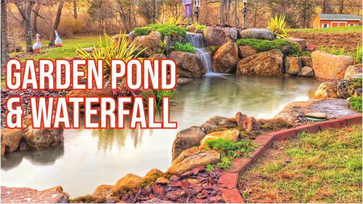 DIY Outdoor Garden Pond and Waterfall