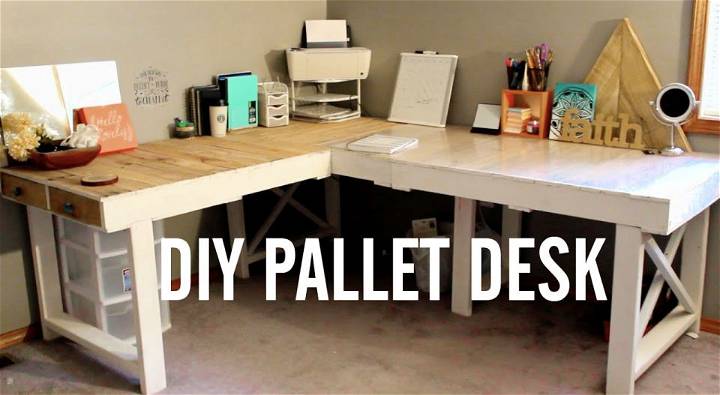DIY Pallet Desk Step by Step Instructions