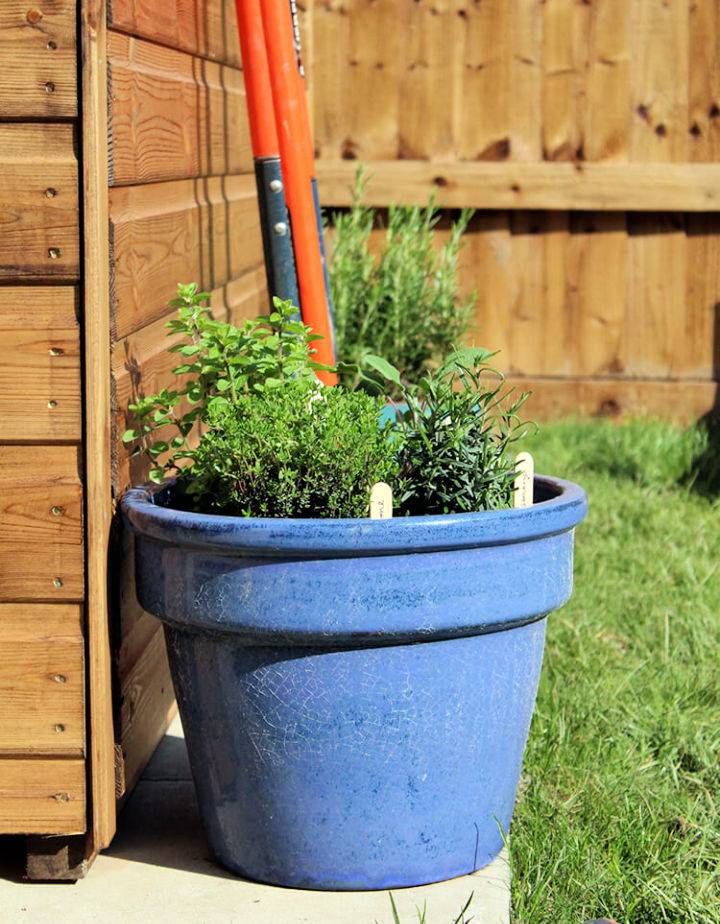 DIY Plant Pot Herb Garden