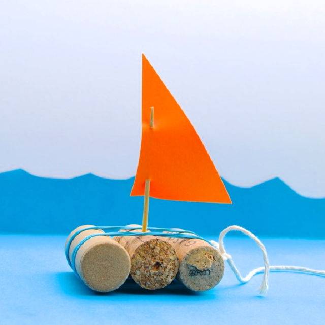 DIY Rubber Band Toy Boat Game