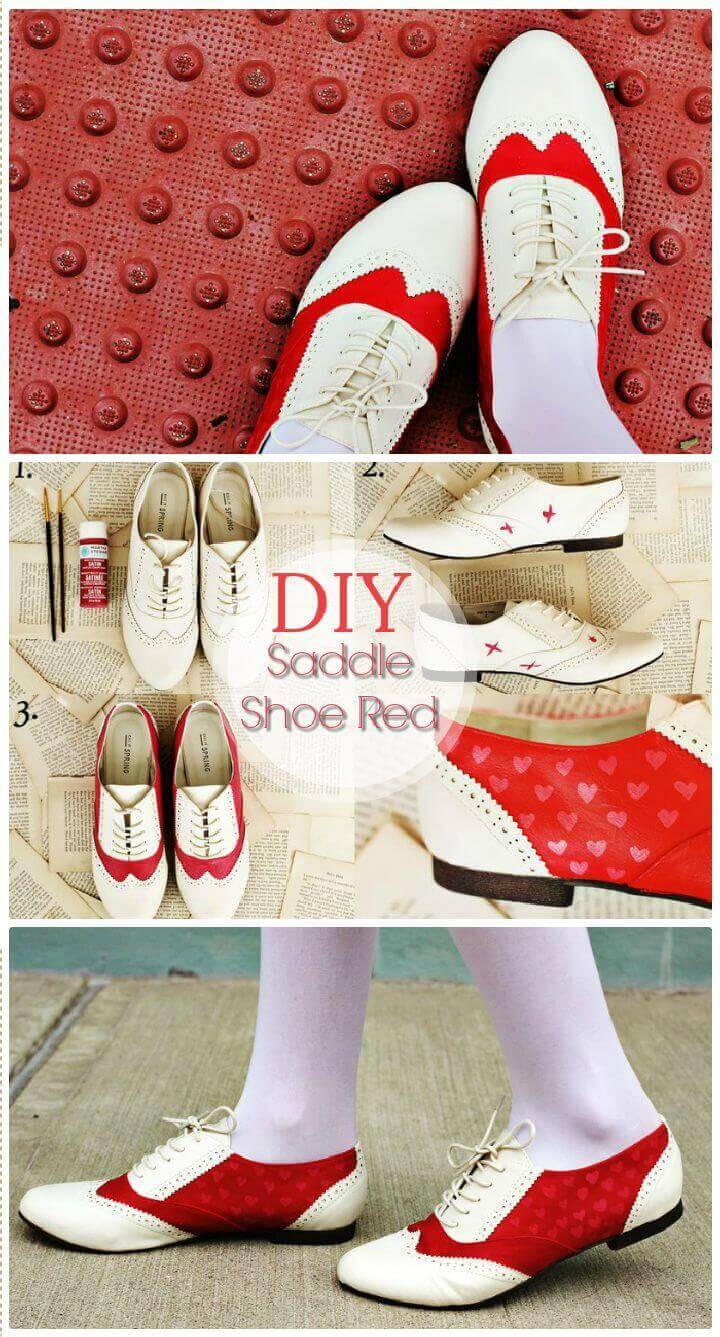 DIY Saddle Shoe Red