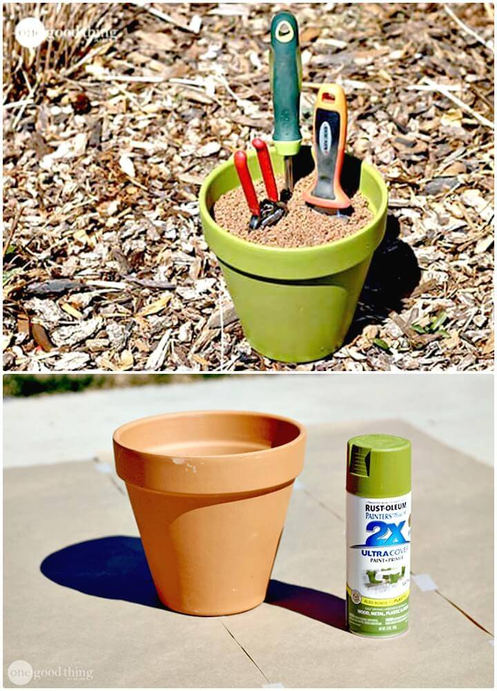 DIY Self-cleaning & Sharpening Garden Tool Holder