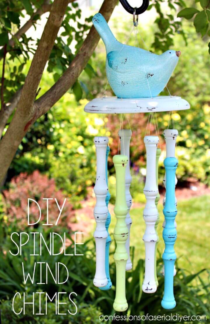 Homemade Spindle Wind Chimes