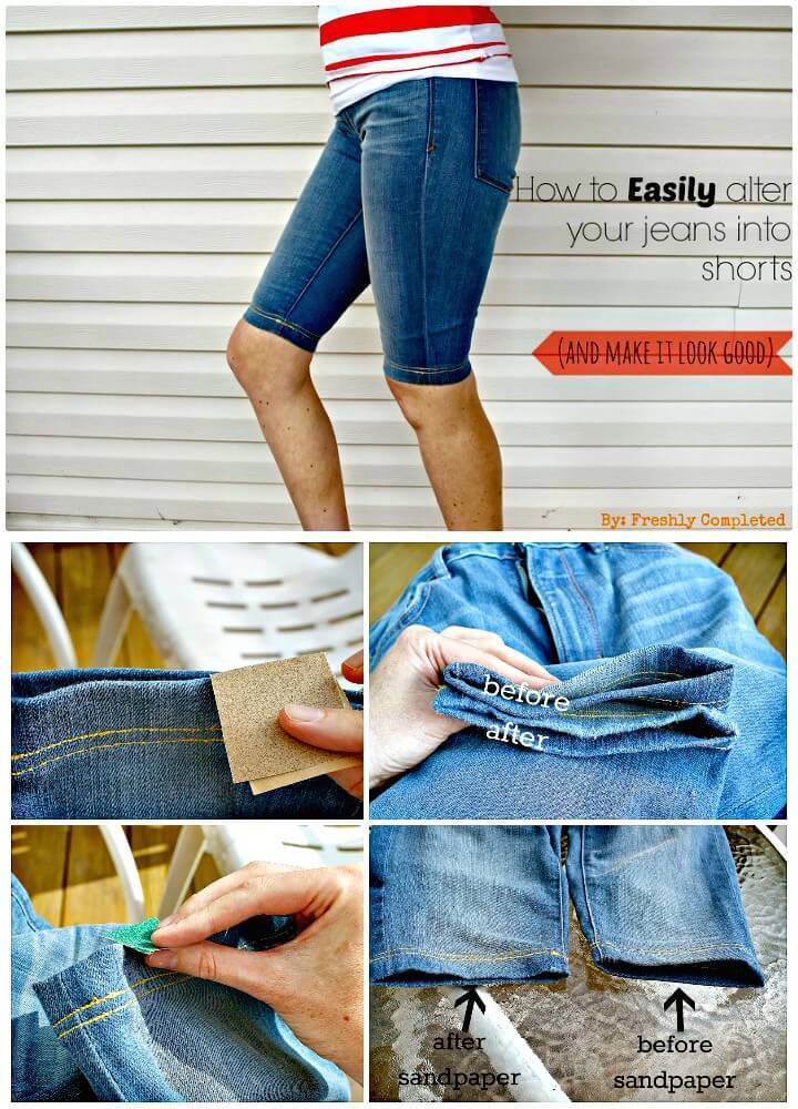 Easily Alter Your Jeans Into Shorts